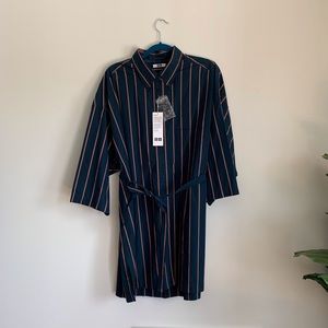 NWT Oversized Uniqlo Shirt Dress with Tie